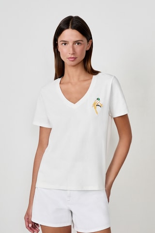 T-shirt Craty Retreat - Blanc