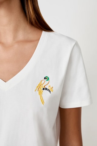 T-shirt Craty Retreat - Blanc