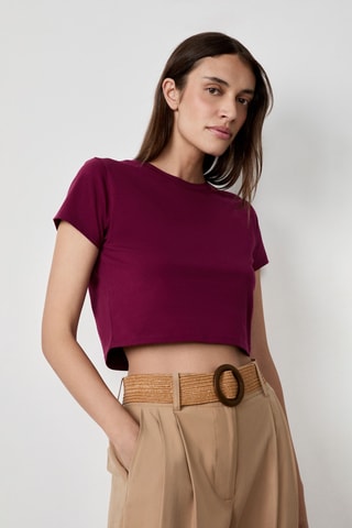 Crop top Vintage St Tropez - Bordeaux