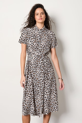 Robe chemise Boulevard Beaumarchais - Blanc et noir