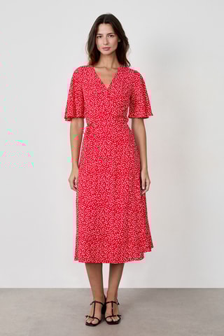 Robe patineuse French Girl Era - Rouge et blanc