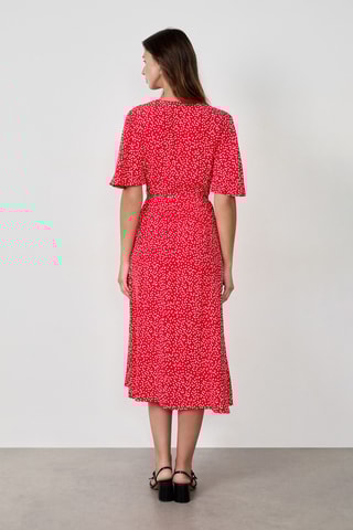 Robe patineuse French Girl Era - Rouge et blanc