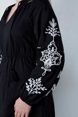 Robe midi Afternoon light - Noir