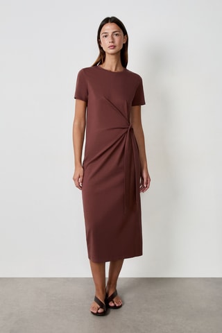 Robe t-shirt Indispensables - Marron