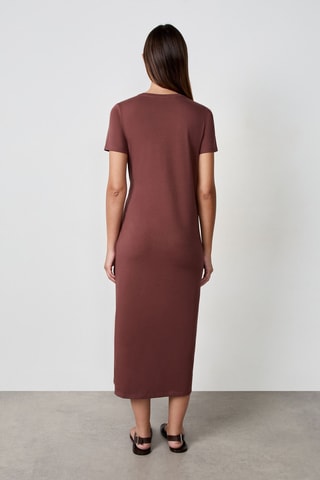 Robe t-shirt Indispensables - Marron