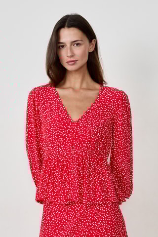 Chemisier French Girl Era - Rouge