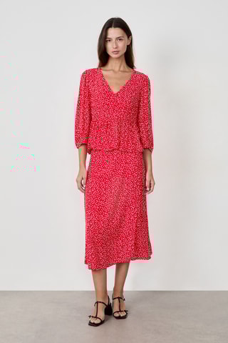 Chemisier French Girl Era - Rouge