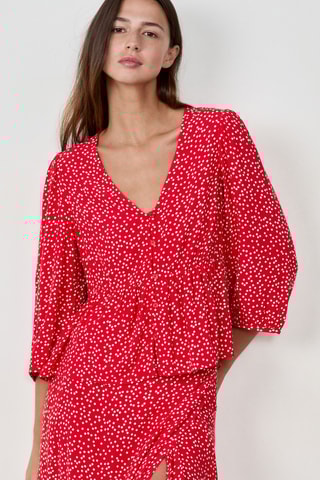 Chemisier French Girl Era - Rouge