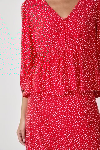 Chemisier French Girl Era - Rouge