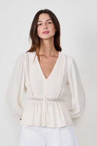 Blouse Coastal Cowgirl - Blanc