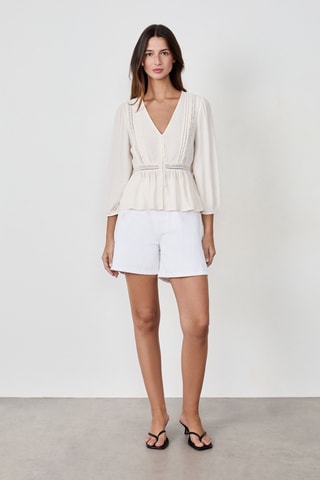 Blouse Coastal Cowgirl - Blanc