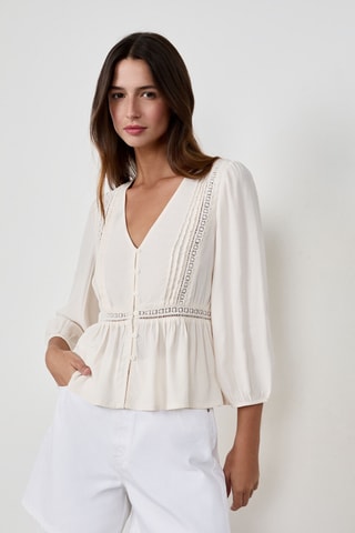 Blouse Coastal Cowgirl - Blanc