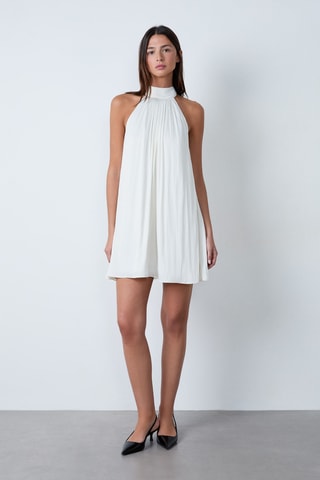 Robe trapèze On The Guest Liste - Blanc