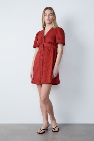 Robe patineuse Afternoon Light - Rouge brique