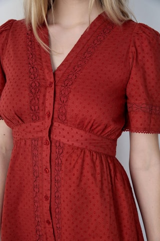 Robe patineuse Afternoon Light - Rouge brique