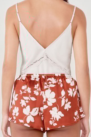 Short de pyjama Cool romantique - Marron