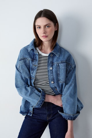 Veste en jean Boulevard Beaumarchais - Bleu