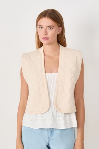 Veste sans manches Coastal Cowgirl - Ecru