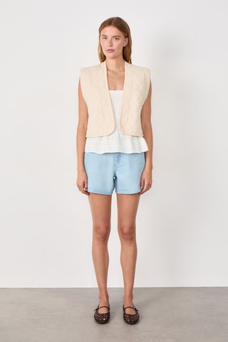 Veste sans manches Coastal Cowgirl - Ecru