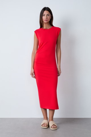 Robe midi On The Guest Liste - Fuchsia