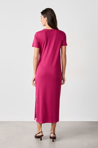 Robe portefeuille Vintage St Tropez - Fuchsia