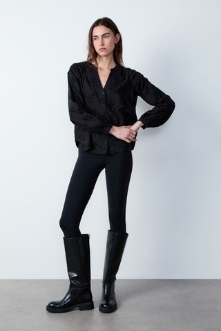 Chemisier Marche aux Fleurs - Noir