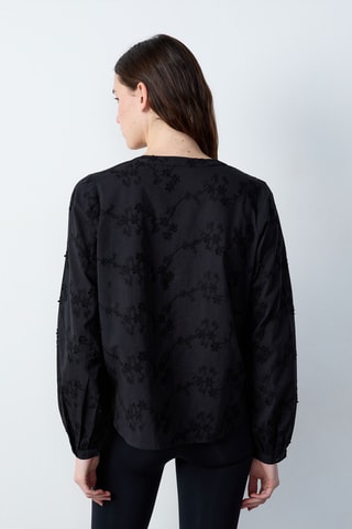 Chemisier Marche aux Fleurs - Noir