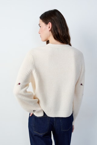 Gilet Marche Aux Fleurs - Beige