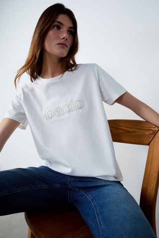 T-shirt Afternoon Light - Blanc