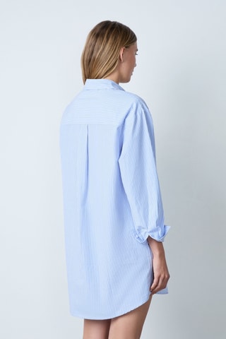 Robe chemise Capsule Rayure - Ciel