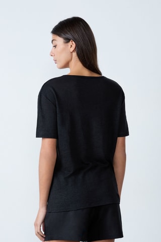 T-shirt en lin Modern Feminity - Noir