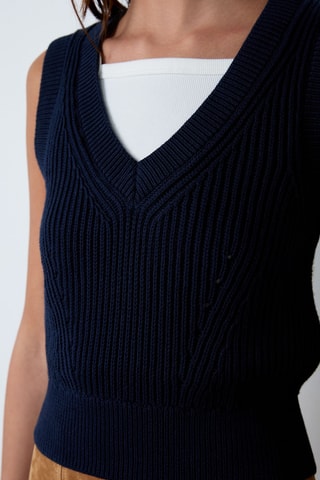 Gilet sans manches Essentiel - Bleu marine