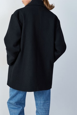 Manteaux en laine Abstract Poetry - Noir