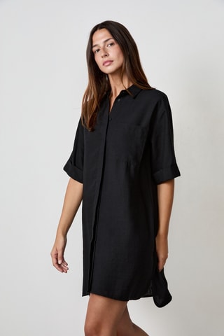 Robe chemise Timeless Summer - Noir