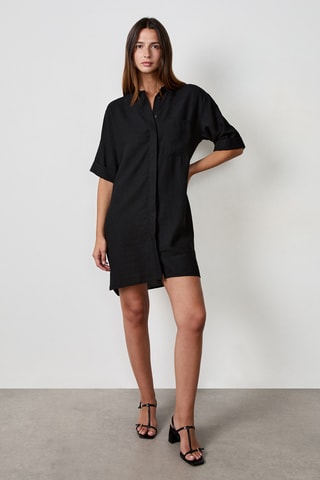 Robe chemise Timeless Summer - Noir