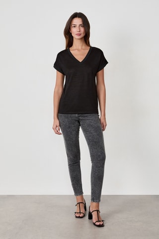 T-shirt Coastak Cowgirl - Noir