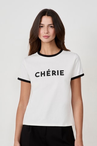 T-shirt French Girl Era - Blanc