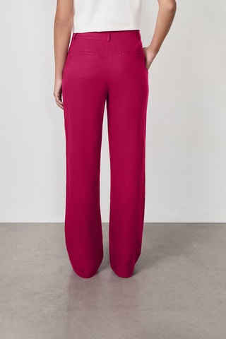 Pantalon en lin Vintage St Tropez - Rouge