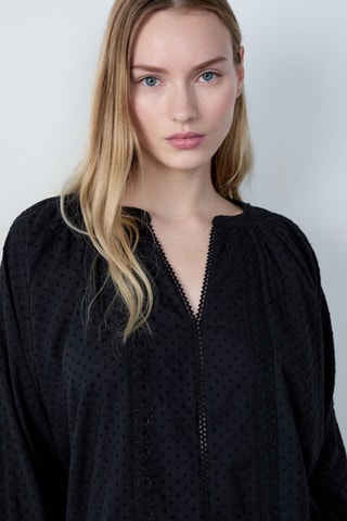 Blouse Afternoon light - Noir