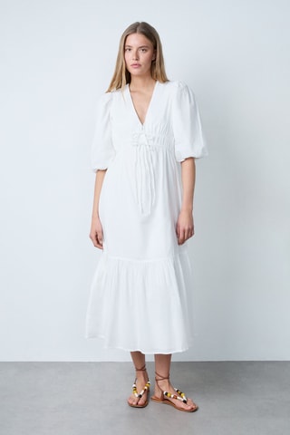 Robe longue Vintage St Tropez - Blanc