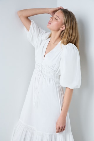 Robe longue Vintage St Tropez - Blanc
