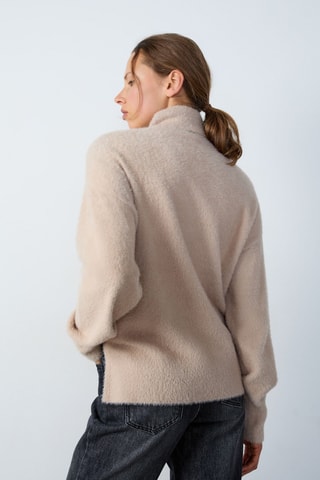 Pull Abstract poetry - Beige