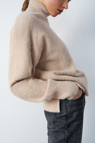 Pull Abstract poetry - Beige