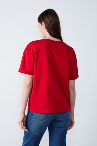 T-shirt Boulevard beaumarchais - Rouge