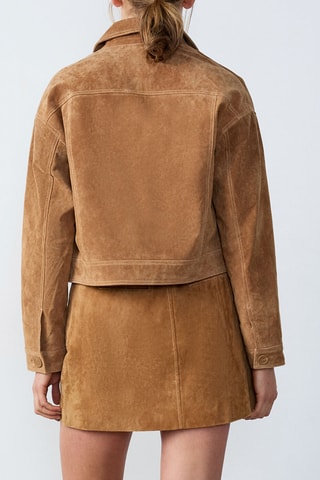 Veste en nubuck Cowboy - Camel