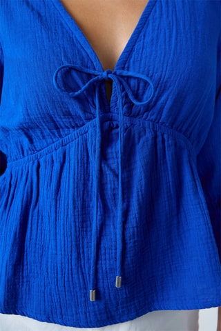 Blouse Mordern Gypset - Bleu foncé