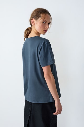 T-shirt Cowboy - Azul-petróleo