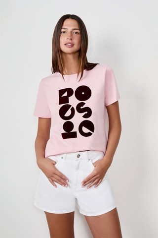 T-shirt Vintage St Tropez - Rose