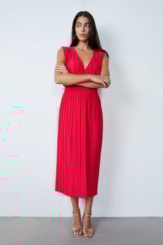 Robe midi Mordern gypset - Rouge