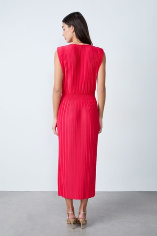 Robe midi Mordern gypset - Rouge